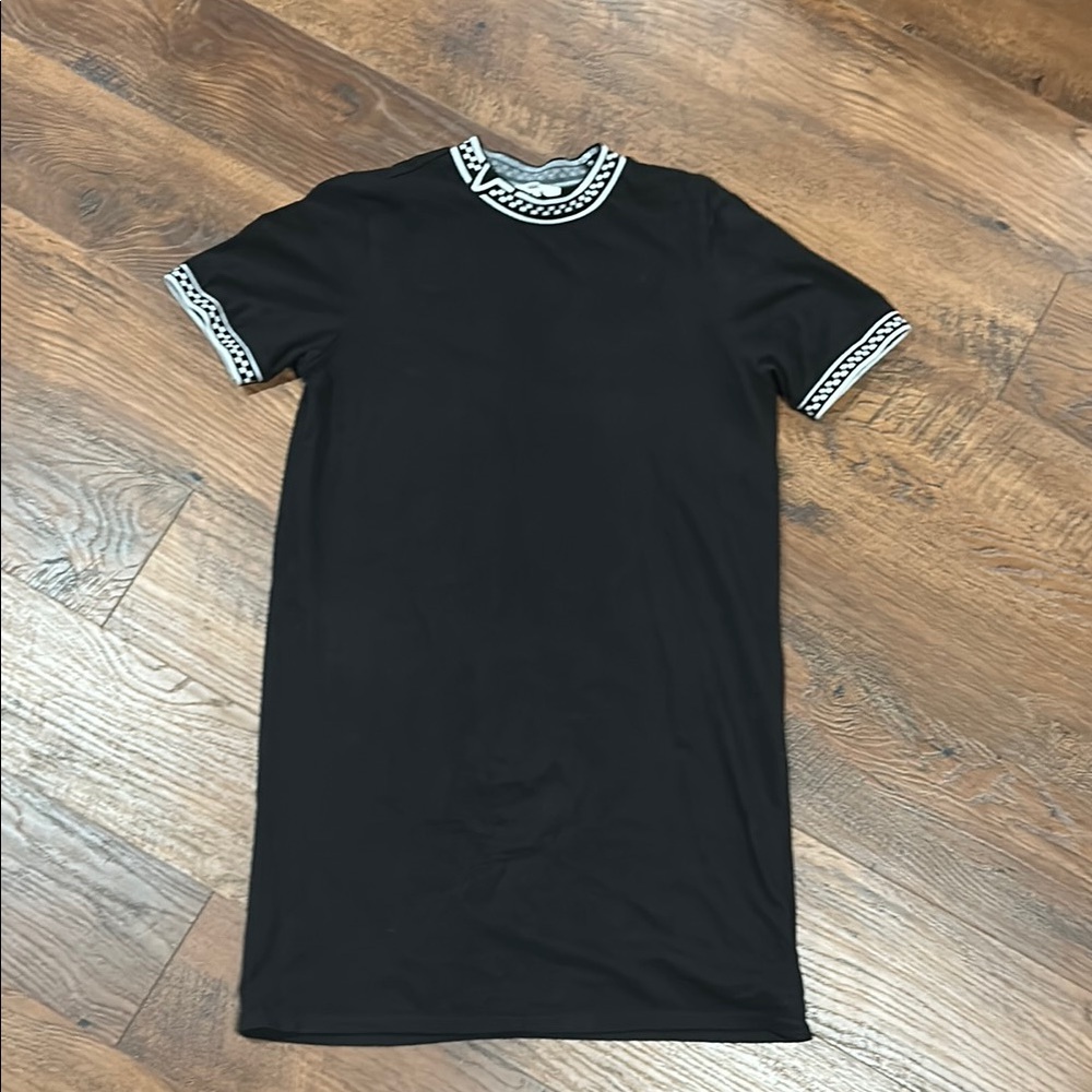 Vans black and white dress